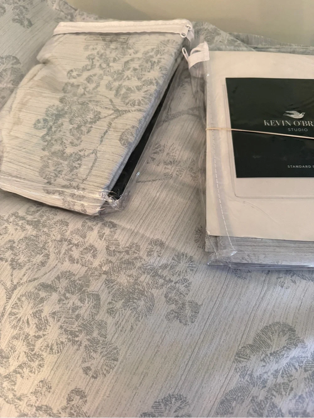 Kevin O'Brien Studio Light Blue Floral Duvet Cover